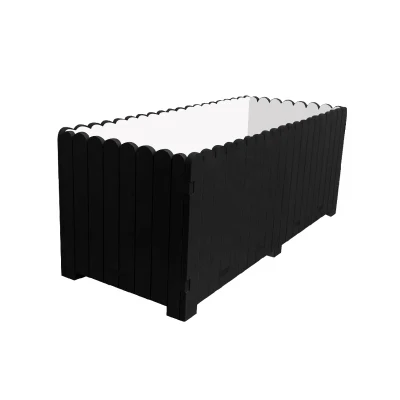 高品質 PVC フラワーボックス長方形植栽ボックス屋外プランターフェンスボックス